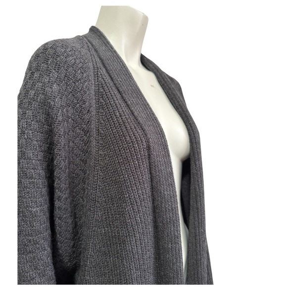 STYLE & CO gray oversized cardigan dolman shawl collar long knit duster size XL - Picture 2 of 12